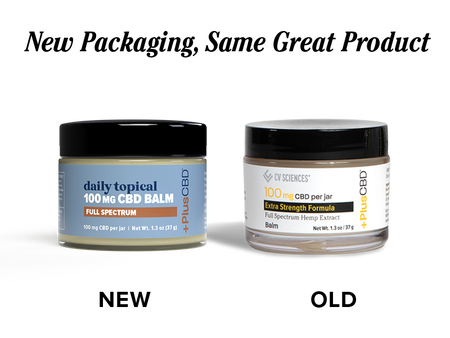 cbd balm 100mg new vs old packaging